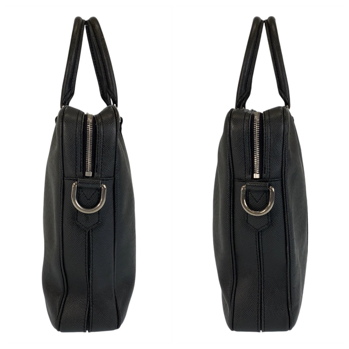 14693
LOUIS VUITTON ルイヴィトン タイガ ポルトドキュマン ヴォワヤージュ ノワール ブラック 黒 シルバー金具 レザー M33412 ビジネスバッグ ブリーフケース  メンズ