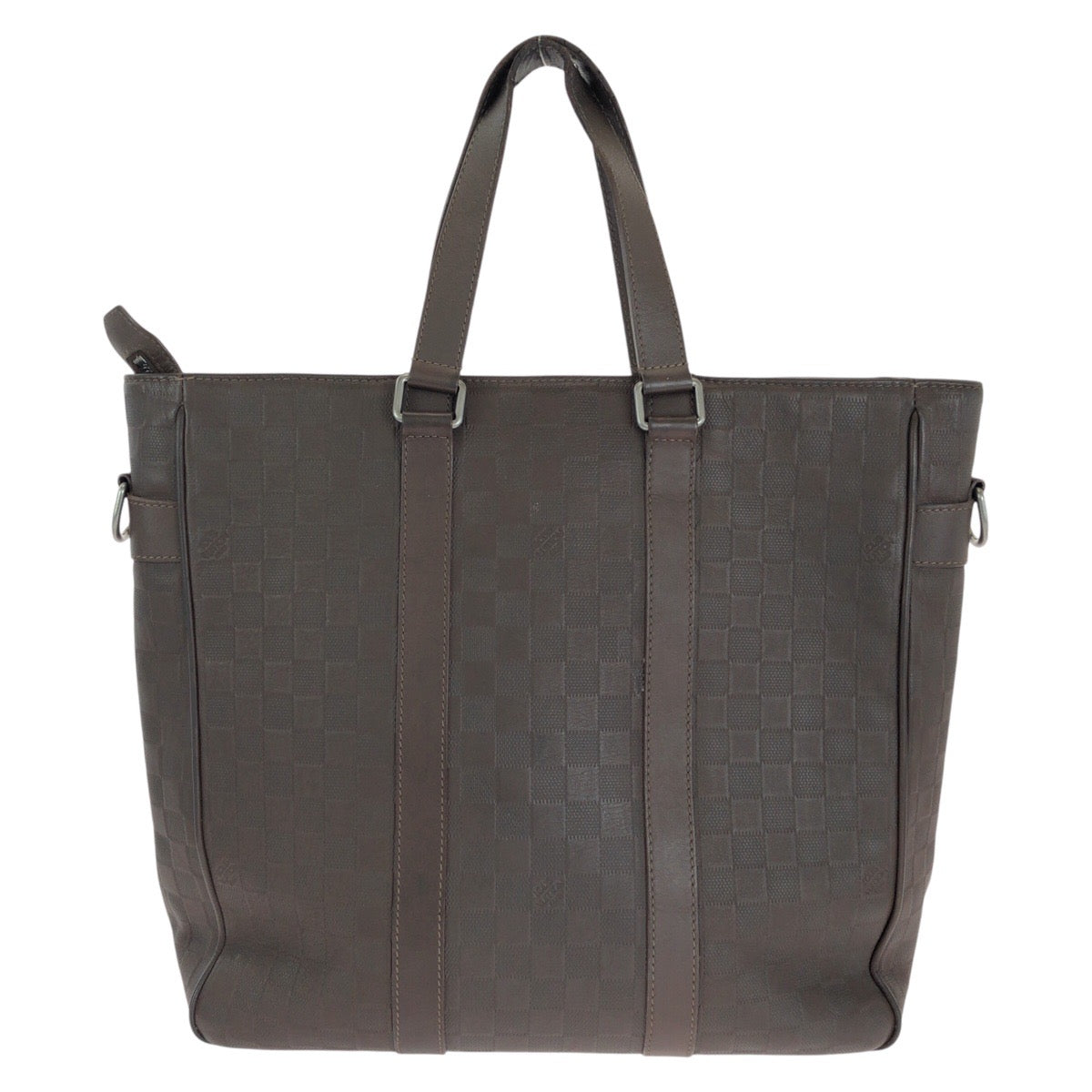 14694
LOUIS VUITTON ルイヴィトン ダミエ アンフィニ ネオ タダオ メテオール ブラウン ガンメタ金具 レザー N41229 ビジネスバッグ トートバッグ ショルダーバッグ 2way  メンズ