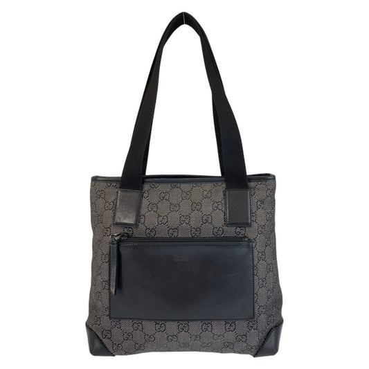 14698
GUCCI グッチ ブラック 黒 GGキャンバス / レザー 28893 トートバッグ ショルダーバッグ  レディース