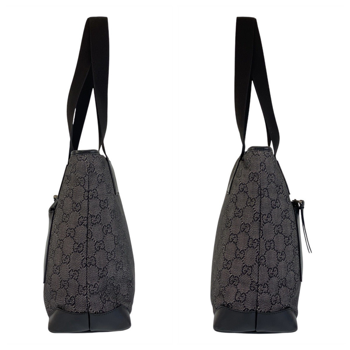 14698
GUCCI グッチ ブラック 黒 GGキャンバス / レザー 28893 トートバッグ ショルダーバッグ  レディース
