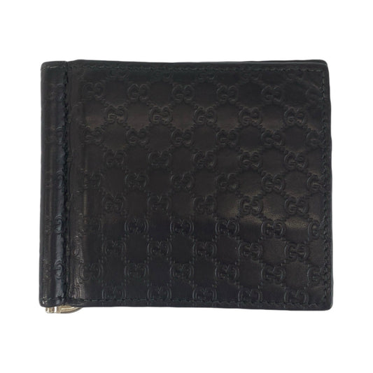 14699
 
GUCCI Micro Guccissima Black Silver Hardware Leather 544478 Card Case Money Clip Men's