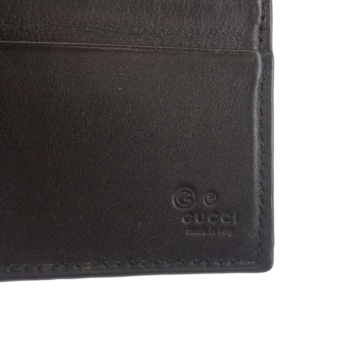 18014
GUCCI グッチ マイクログッチシマ ブラック 黒 シルバー金具 レザー 544478 カードケース マネークリップ  メンズ ABP33