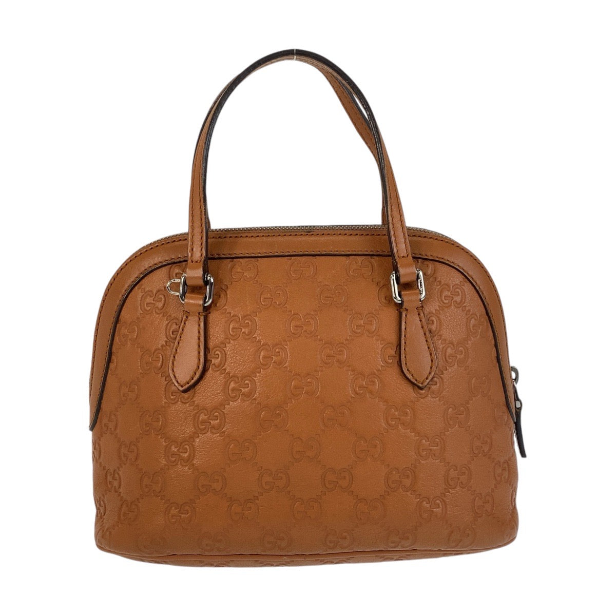14706
GUCCI グッチ グッチシマ キャメル ブラウン シルバー金具 レザー 341504 ハンドバッグ 斜め掛け ショルダーバッグ 2way  レディース