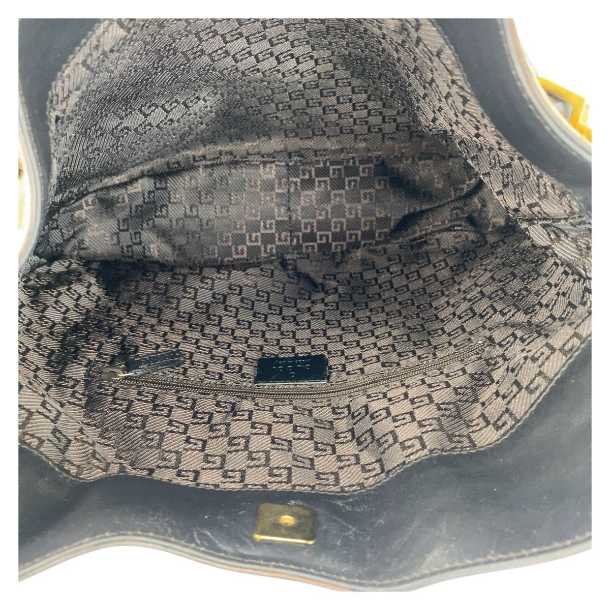 14711
GUCCI グッチ バンブー ベージュ ブラック 黒 ハラコ / レザー / バンブー 001 4095 ハンドバッグ ショルダーバッグ 2way  レディース