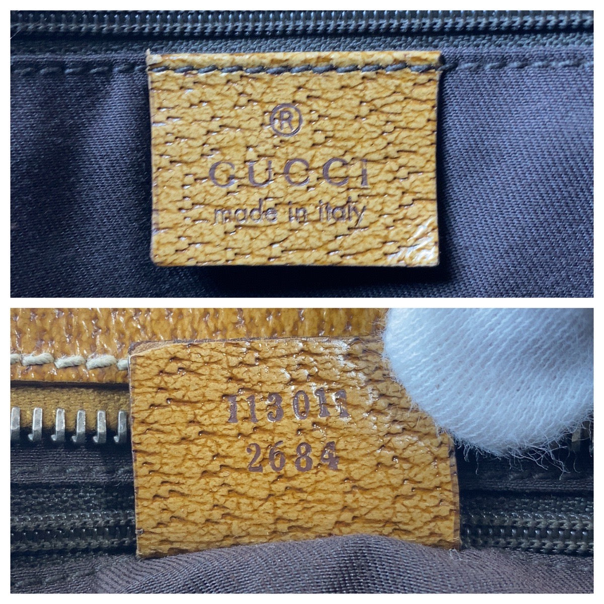 14712
GUCCI グッチ ベージュ ブラウン GGキャンバス / レザー 113011 トートバッグ ショルダーバッグ  レディース