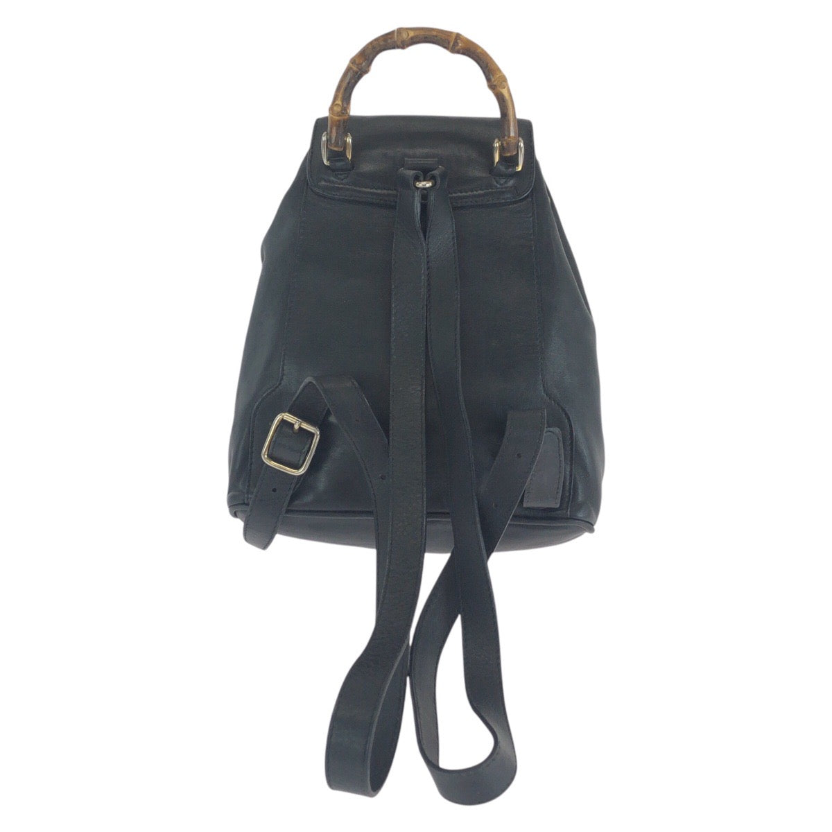 14715
GUCCI グッチ バンブー ブラック 黒 ゴールド金具 レザー 003 2058 0030 リュック・デイパック バックパック  レディース