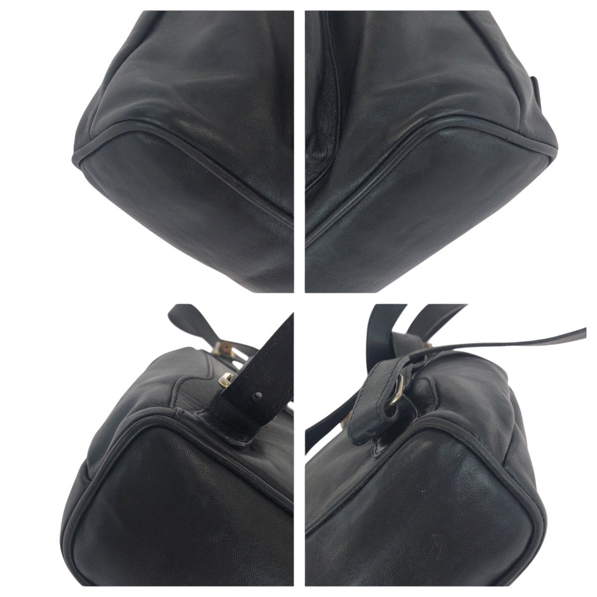 14715
GUCCI グッチ バンブー ブラック 黒 ゴールド金具 レザー 003 2058 0030 リュック・デイパック バックパック  レディース