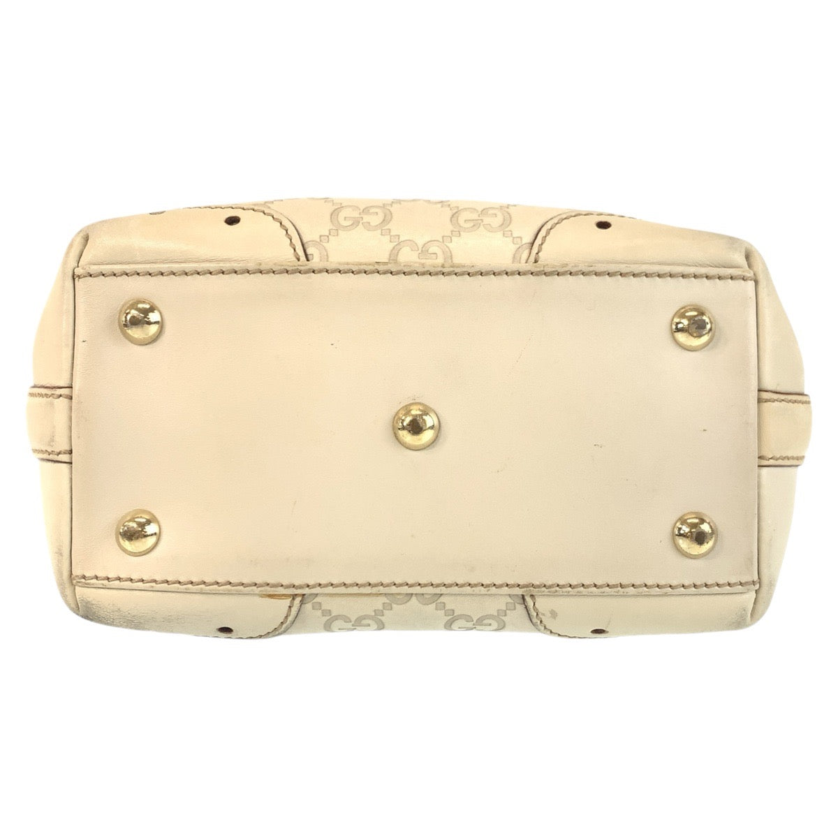 14718
GUCCI グッチ グッチシマ ホワイト ゴールド金具 レザー 145994 トートバッグ ショルダーバッグ  レディース