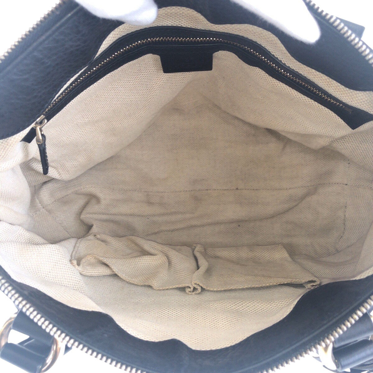 14726
GUCCI グッチ ソーホー フリンジ ブラック 黒 ゴールド金具 レザー 308386 トートバッグ ハンドバッグ  レディース