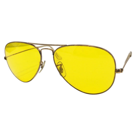 14727
Ray-Ban レイバン ヴィンテージ B&L RAY-BAN U.S.A アビエーター イエロー ゴールド メタル サングラス ティアドロップ  メンズ