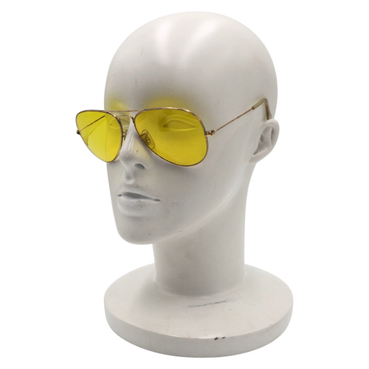14727
Ray-Ban レイバン ヴィンテージ B&L RAY-BAN U.S.A アビエーター イエロー ゴールド メタル サングラス ティアドロップ  メンズ
