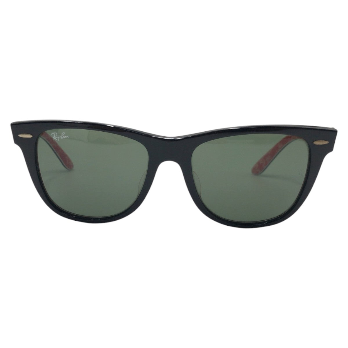 14728
Ray-Ban レイバン ウェイファーラー ブラック 黒 レッド プラスチック RB2140-F 1016 5418 3N サングラス ウェリントン  メンズ