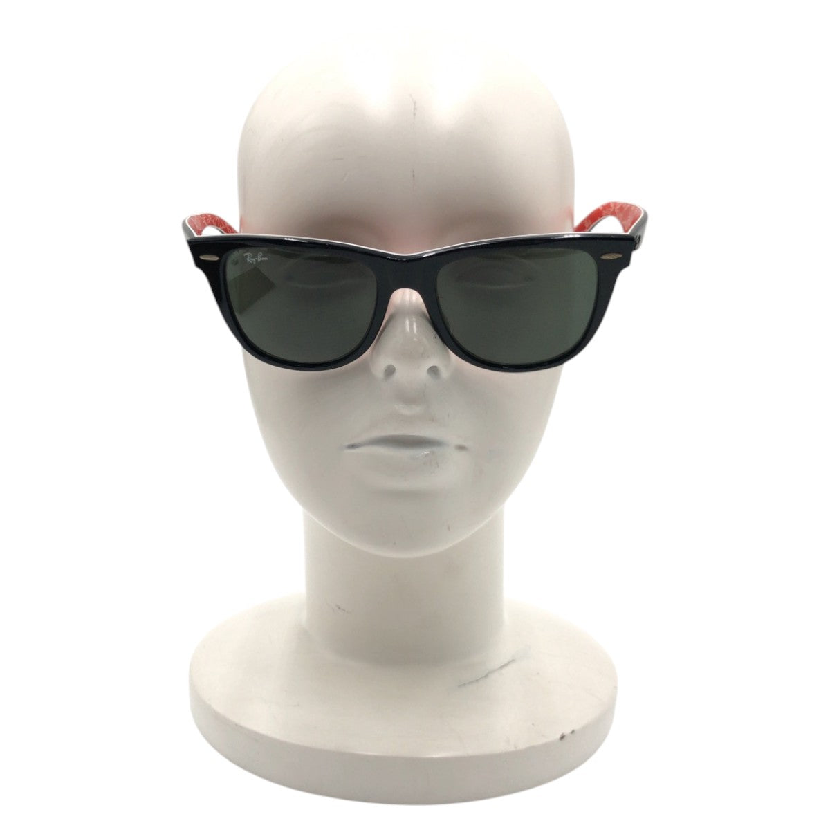 14728
Ray-Ban レイバン ウェイファーラー ブラック 黒 レッド プラスチック RB2140-F 1016 5418 3N サングラス ウェリントン  メンズ