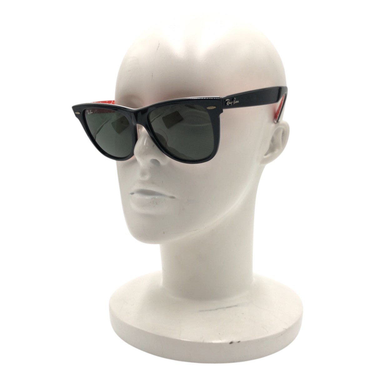 14728
Ray-Ban レイバン ウェイファーラー ブラック 黒 レッド プラスチック RB2140-F 1016 5418 3N サングラス ウェリントン  メンズ