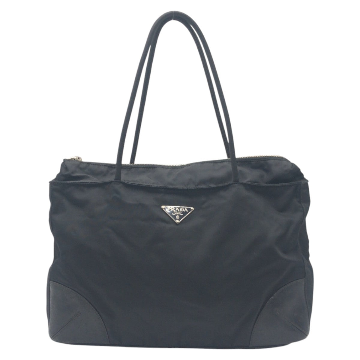 14731
PRADA プラダ テスート 三角ロゴ ブラック 黒 ナイロン トートバッグ ショルダーバッグ ハンドバッグ 男女兼用 レディース AB32