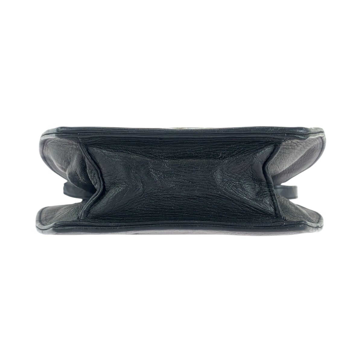 14732
YVES SAINT LAURENT イヴ サンローラン ヴィンテージ YSL ブラック 黒 ゴールド ゴールド金具 レザー ショルダーバッグ ポシェット  レディース AB9