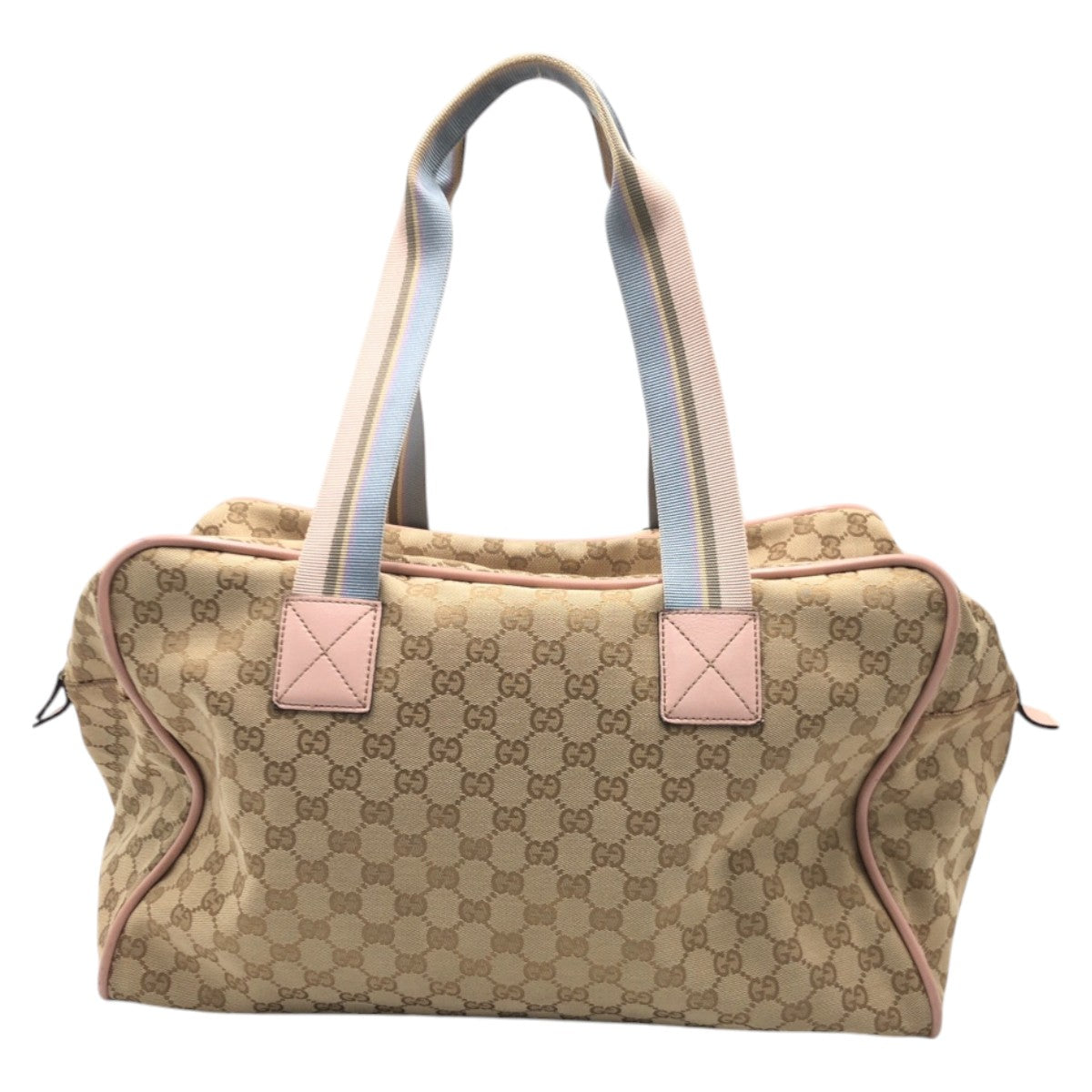 14737
GUCCI グッチ GG柄 ブラウン ピンク GGキャンバス 153240 ボストンバッグ 男女兼用 レディース AB48