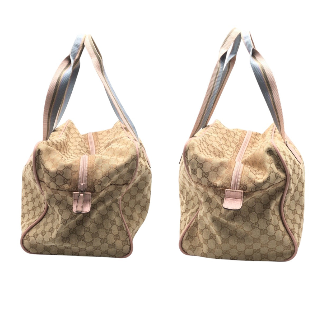 14737
GUCCI グッチ GG柄 ブラウン ピンク GGキャンバス 153240 ボストンバッグ 男女兼用 レディース AB48