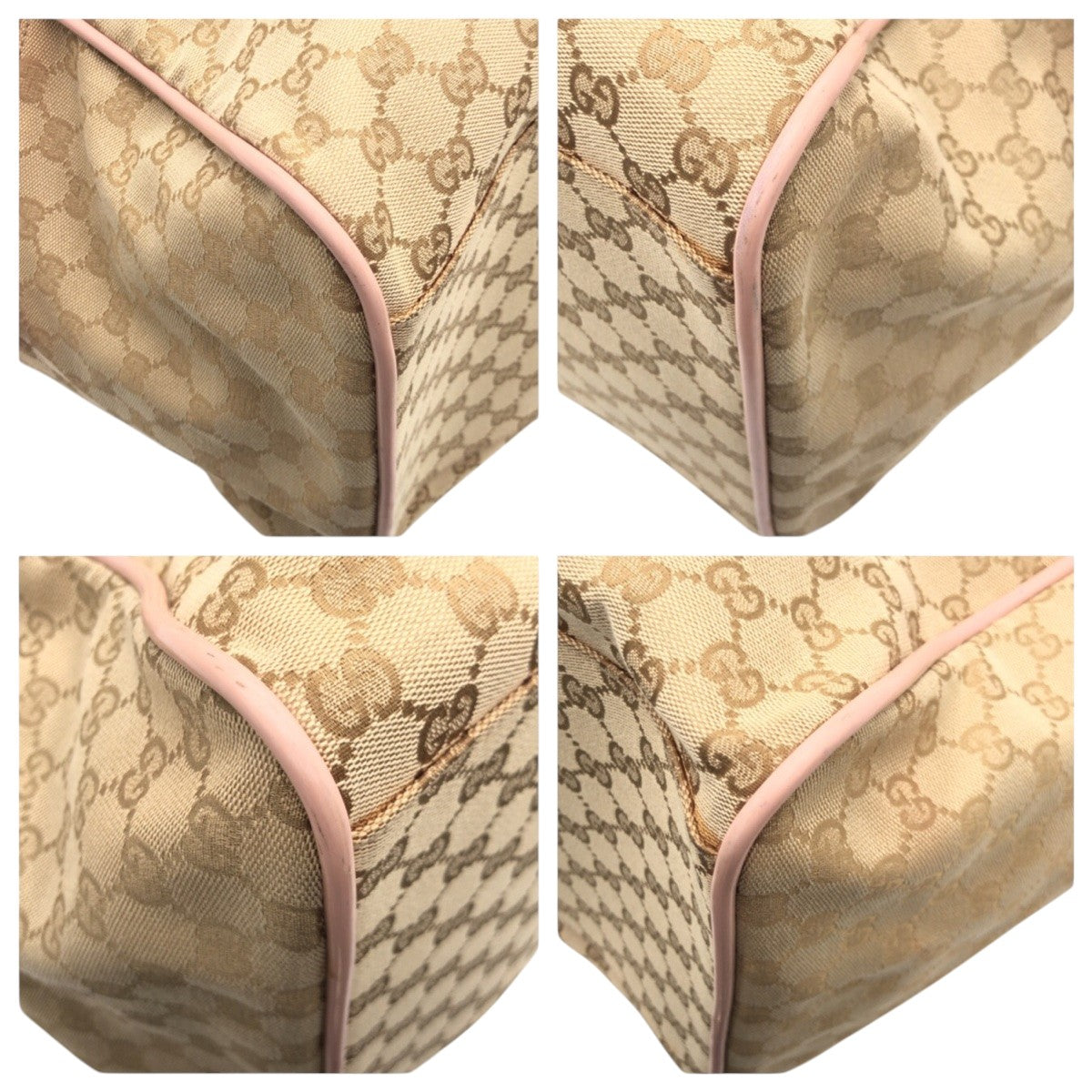 14737
GUCCI グッチ GG柄 ブラウン ピンク GGキャンバス 153240 ボストンバッグ 男女兼用 レディース AB48
