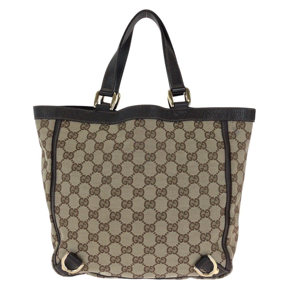 14739
GUCCI グッチ アビー ブラウン ゴールド金具 GGキャンバス / レザー 130739 トートバッグ ハンドバッグ  レディース