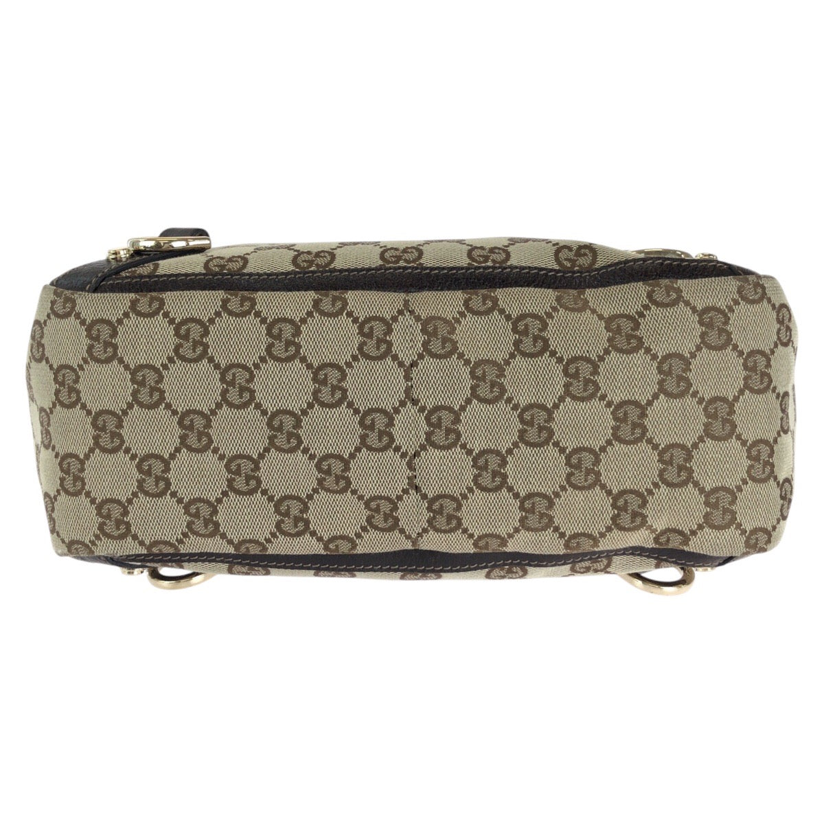 14739
GUCCI グッチ アビー ブラウン ゴールド金具 GGキャンバス / レザー 130739 トートバッグ ハンドバッグ  レディース