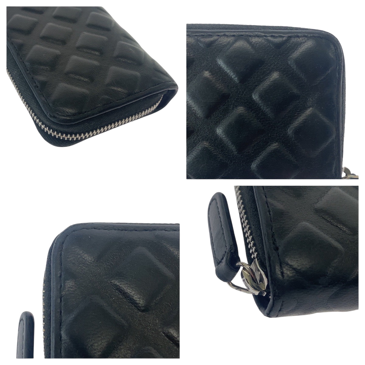 14740
CHANEL シャネル ココマーク ブラック 黒 シルバー金具 コインケース フラグメントケース  レディース