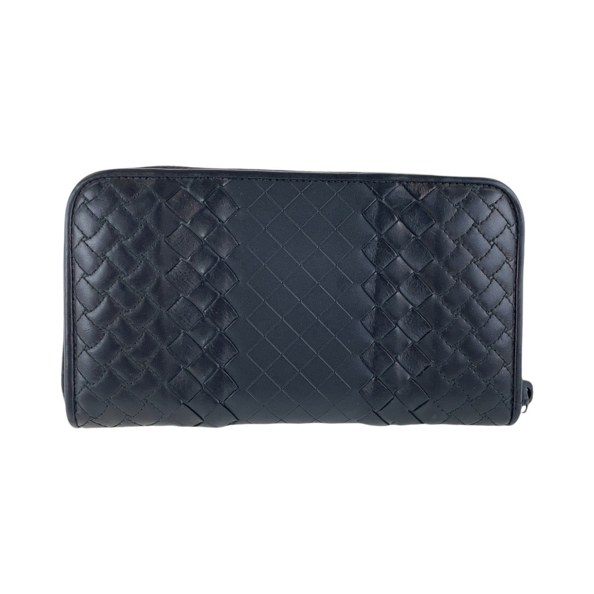 14742
BOTTEGAVENETA ボッテガヴェネタ イントレチャート ブラック 黒 レザー 長財布 ロングウォレット  メンズ ABP22