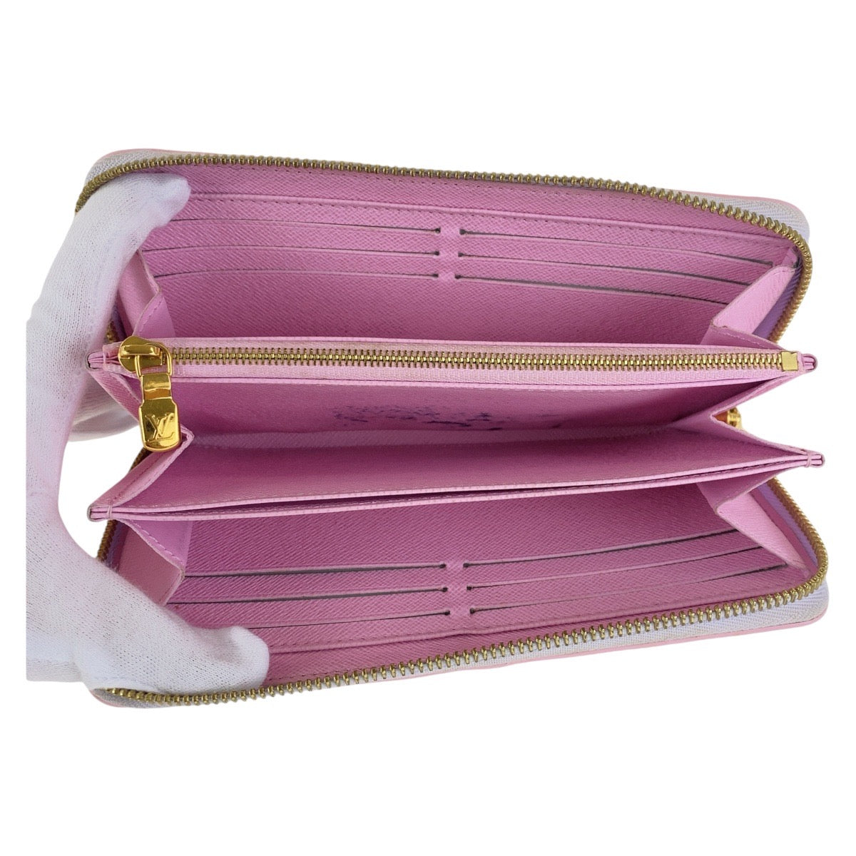 14746
LOUIS VUITTON ルイヴィトン モノグラム サンライズ ジッピーウォレット マルチカラー パステルピンク PVC M81340 長財布 ロングウォレット  レディース
