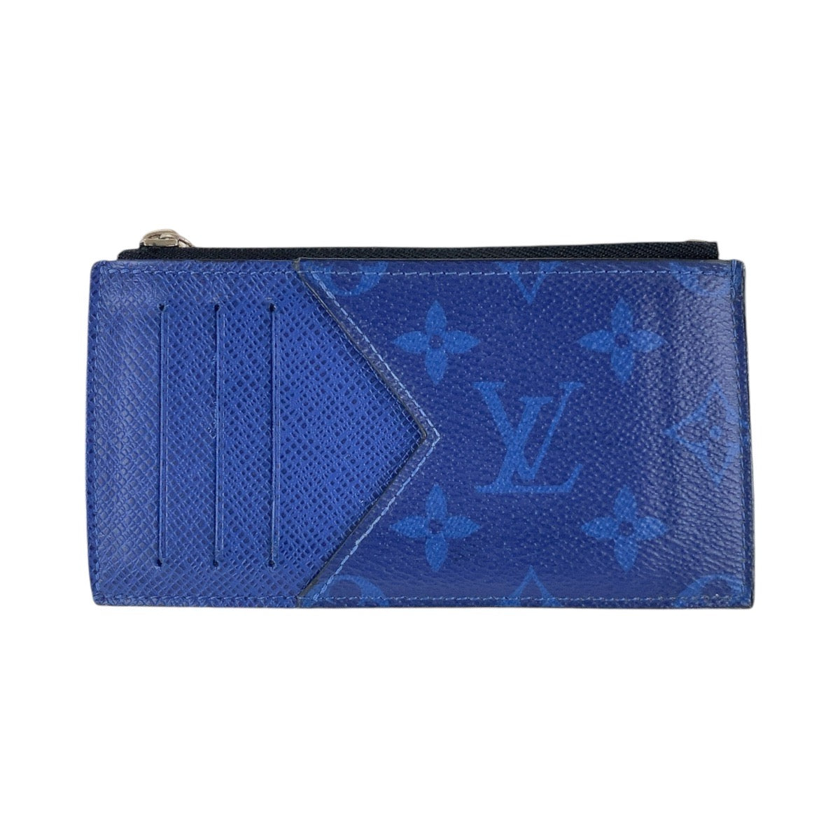 14748
LOUIS VUITTON ルイヴィトン タイガラマ モノグラム コインカードホルダー ブルー シルバー金具 PVC M30270 コインケース フラグメントケース  メンズ