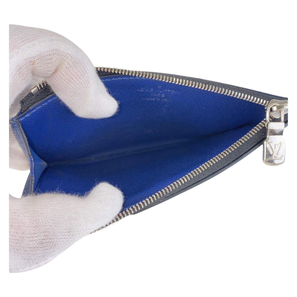 14748
LOUIS VUITTON ルイヴィトン タイガラマ モノグラム コインカードホルダー ブルー シルバー金具 PVC M30270 コインケース フラグメントケース  メンズ
