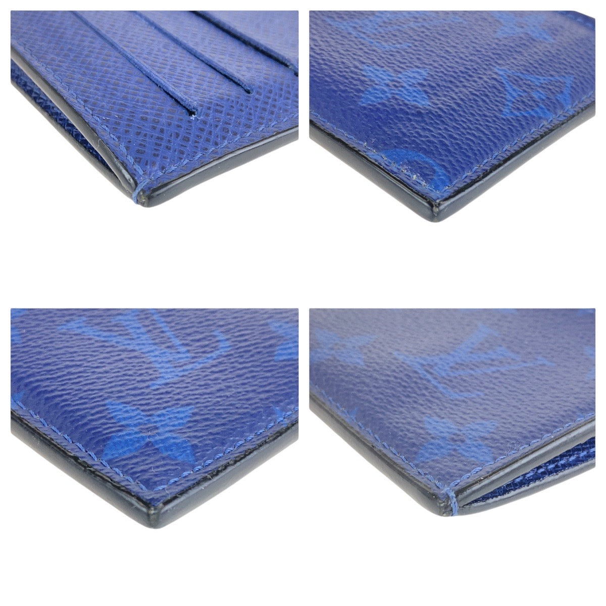 14748
LOUIS VUITTON ルイヴィトン タイガラマ モノグラム コインカードホルダー ブルー シルバー金具 PVC M30270 コインケース フラグメントケース  メンズ