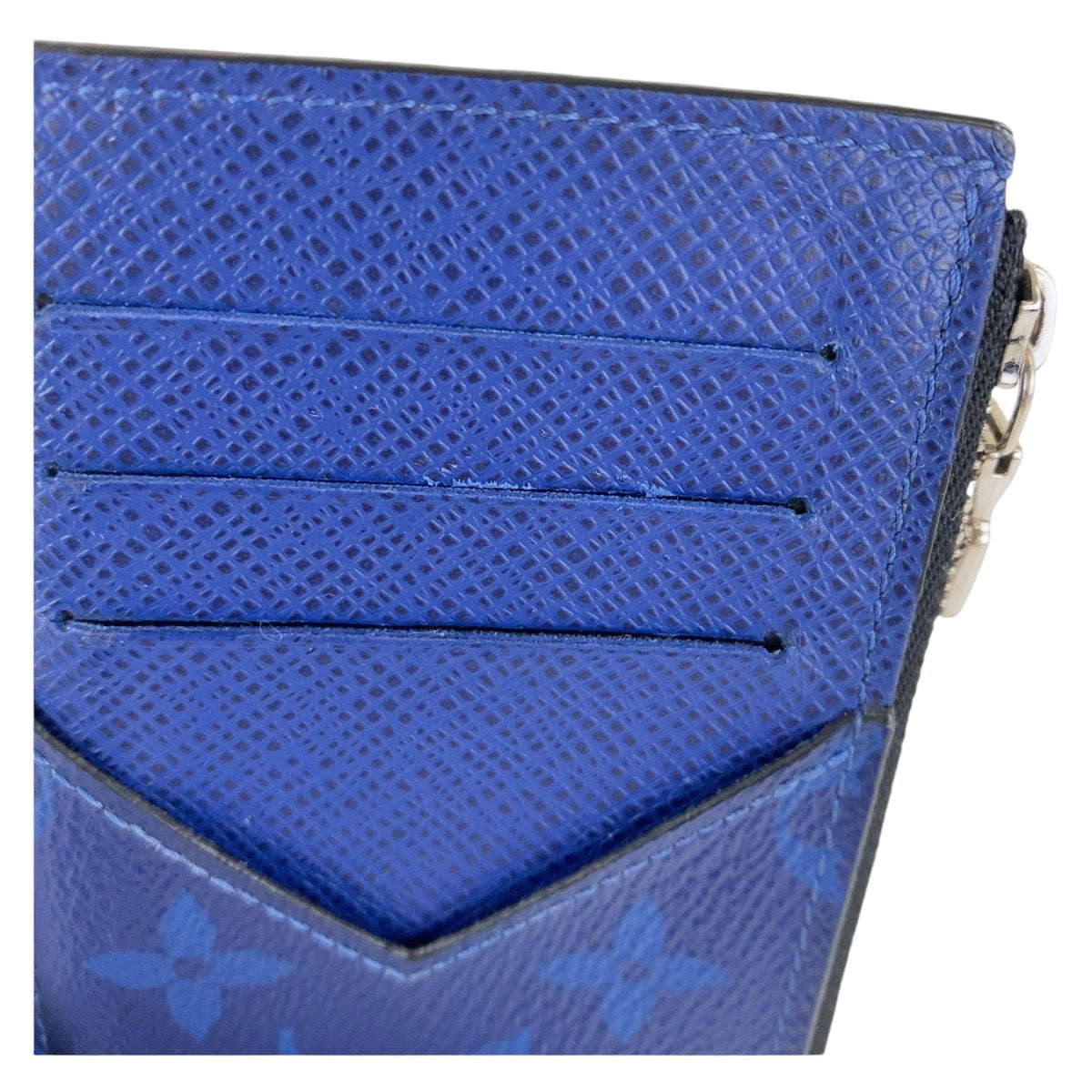 14748
LOUIS VUITTON ルイヴィトン タイガラマ モノグラム コインカードホルダー ブルー シルバー金具 PVC M30270 コインケース フラグメントケース  メンズ