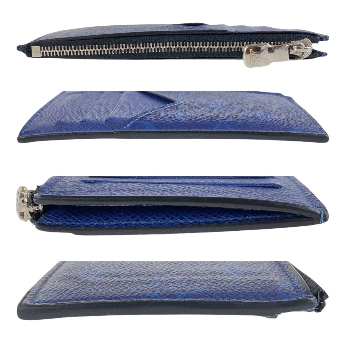 14748
LOUIS VUITTON ルイヴィトン タイガラマ モノグラム コインカードホルダー ブルー シルバー金具 PVC M30270 コインケース フラグメントケース  メンズ