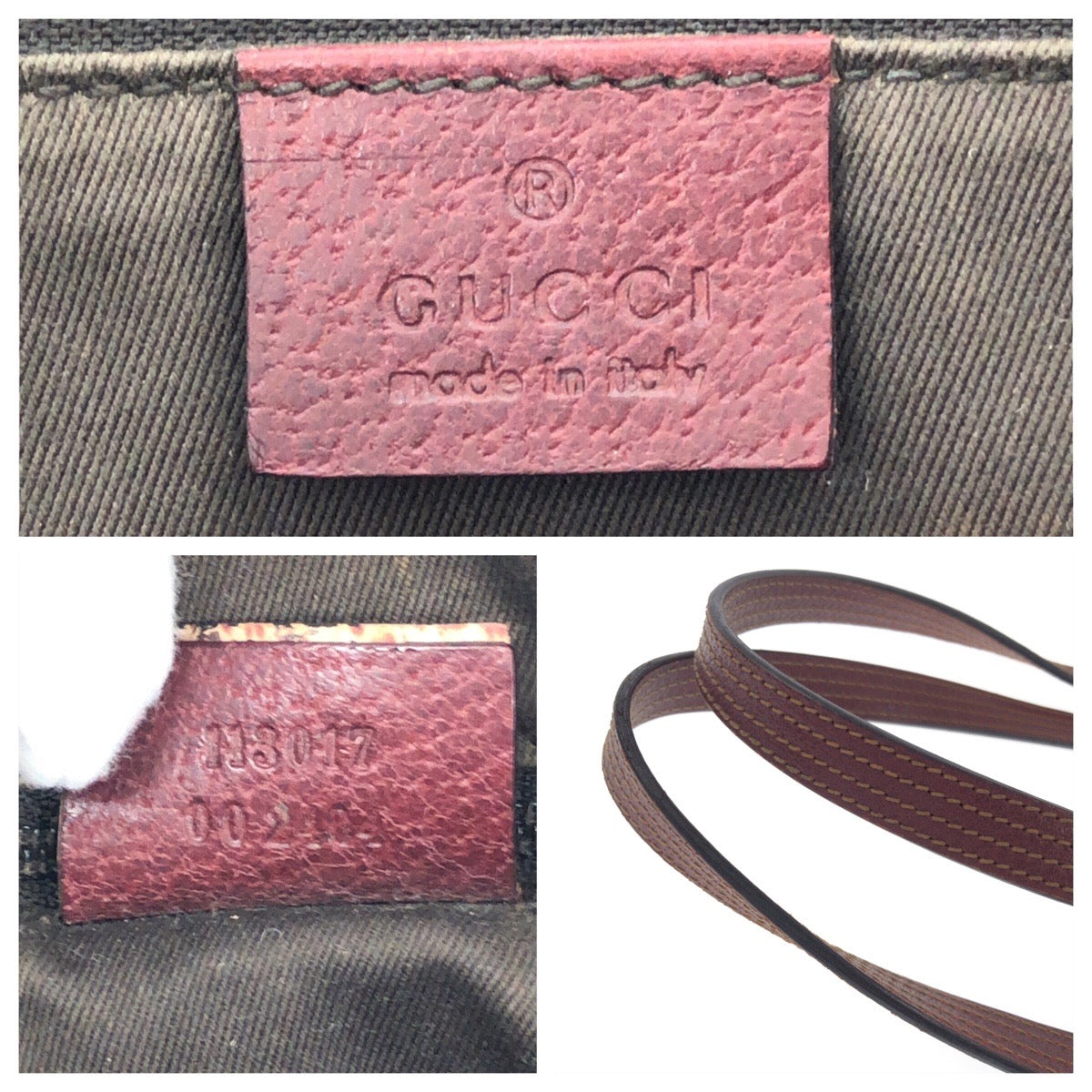 14751
GUCCI グッチ ブラウン シルバー金具 GGキャンバス / レザー 113017 トートバッグ ショルダーバッグ  レディース