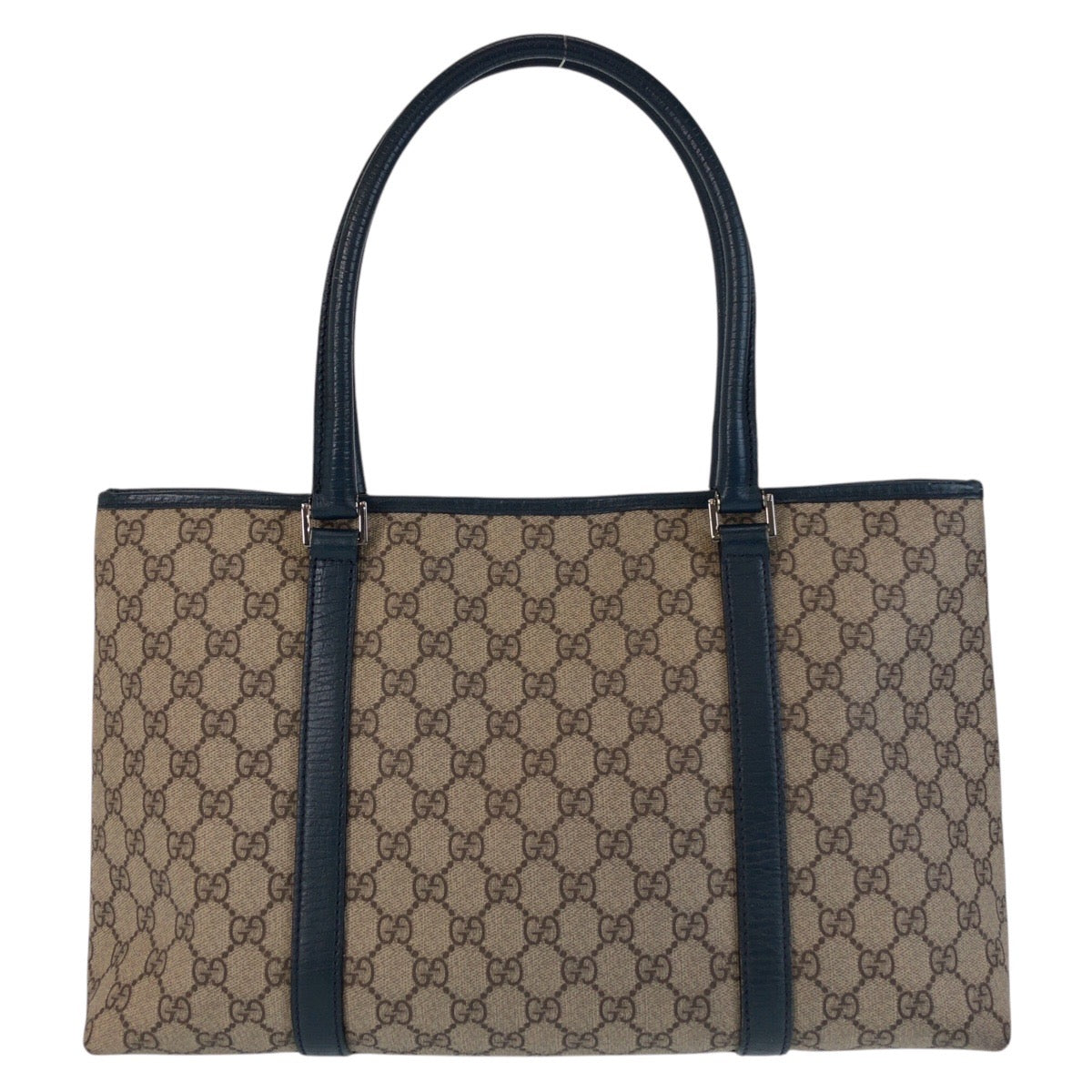 14752
GUCCI グッチ ブラウン シルバー金具 GGスプリームキャンバス / レザー 114595 トートバッグ ショルダーバッグ  レディース