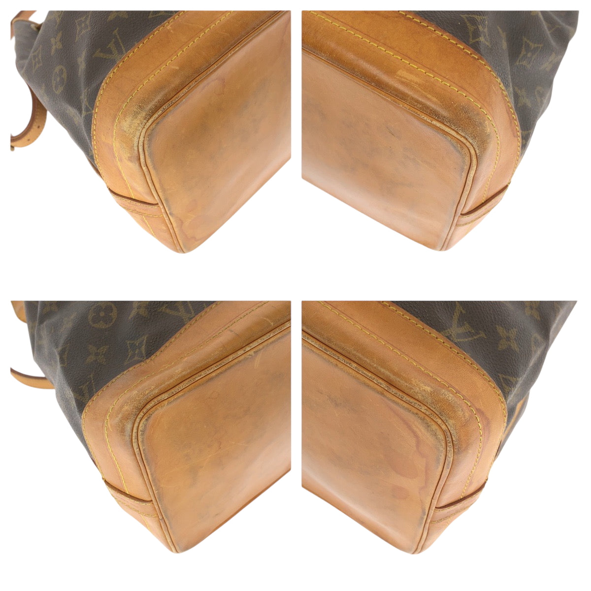 14760
LOUIS VUITTON ルイヴィトン モノグラム ノエ ブラウン ゴールド金具 PVC M42224 ショルダーバッグ  レディース