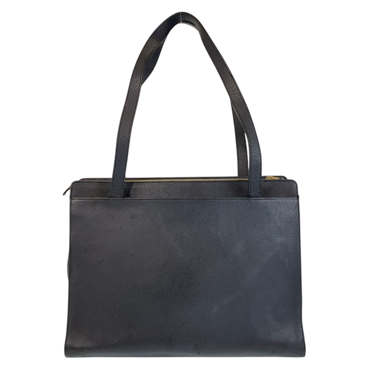 14761
YVES SAINT LAURENT イヴ サンローラン YSL ブラック 黒 ゴールド金具 レザー トートバッグ ショルダーバッグ  レディース