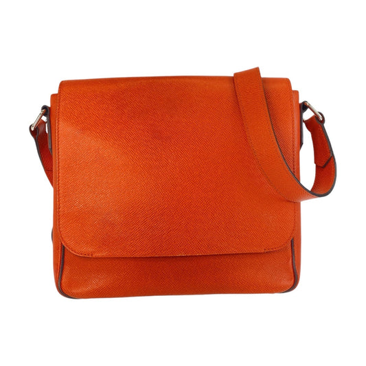 14762
LOUIS VUITTON ルイヴィトン タイガ ロマンPM オレンジ シルバー金具 レザー M30618 斜め掛け ショルダーバッグ メンズ ABP54