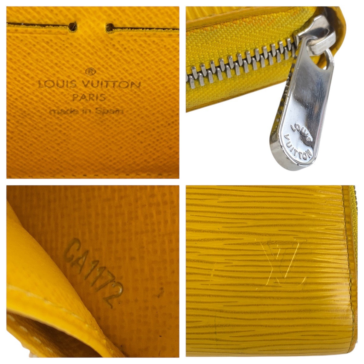 14764
LOUIS VUITTON ルイヴィトン エピ ジッピー ウォレット シトロン イエロー シルバー金具 エピレザー M60309 長財布 ロングウォレット  レディース