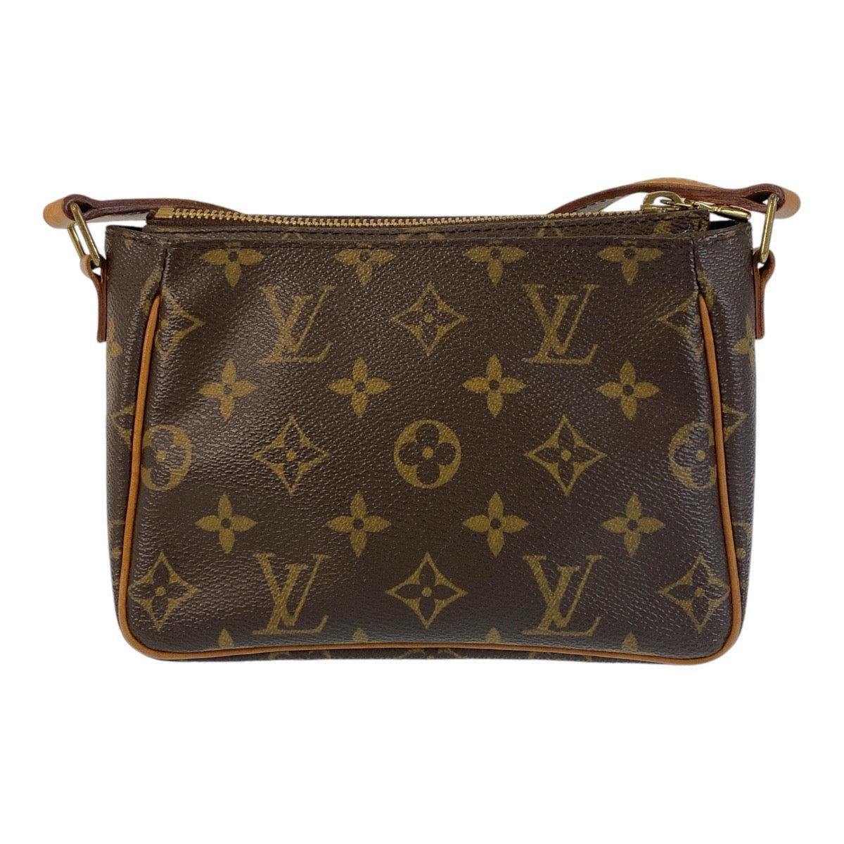 14766
LOUIS VUITTON ルイヴィトン モノグラム ヴィバシテPM ブラウン ゴールド金具 PVC / レザー M51165 斜め掛け ショルダーバッグ  レディース