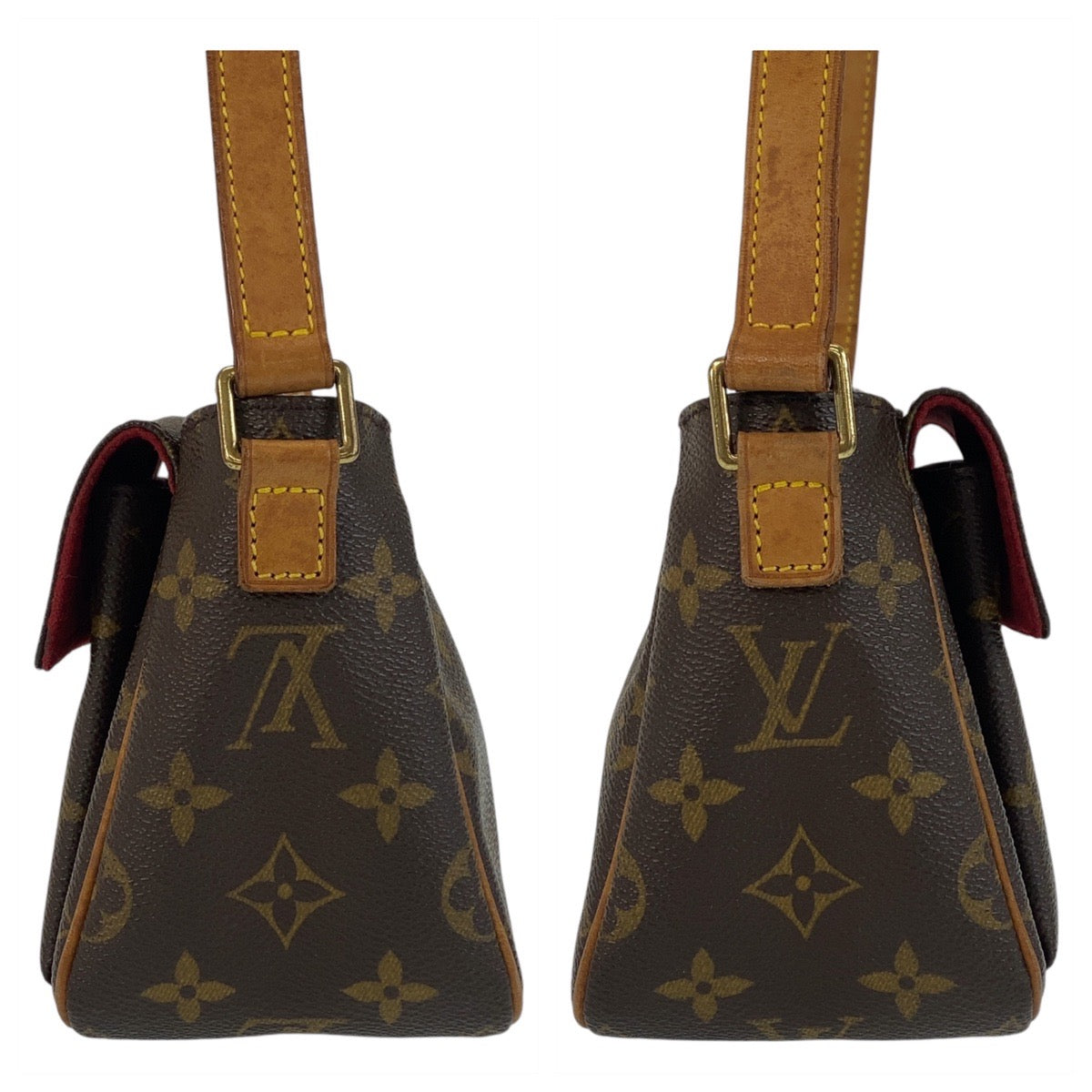 14766
LOUIS VUITTON ルイヴィトン モノグラム ヴィバシテPM ブラウン ゴールド金具 PVC / レザー M51165 斜め掛け ショルダーバッグ  レディース