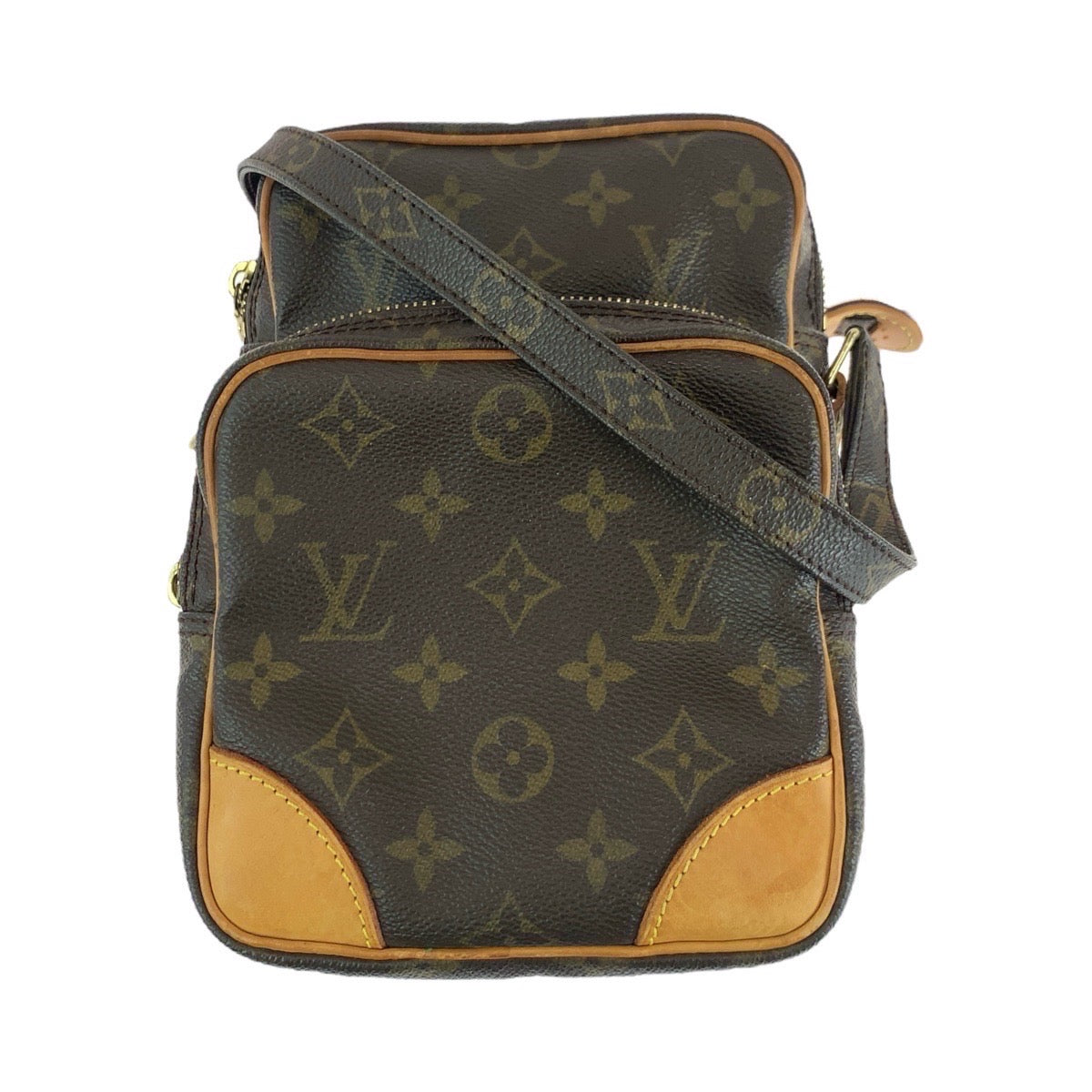 14767
LOUIS VUITTON ルイヴィトン モノグラム アマゾン ブラウン ゴールド金具 PVC / レザー M45236 ショルダーバッグ ポシェット  レディース