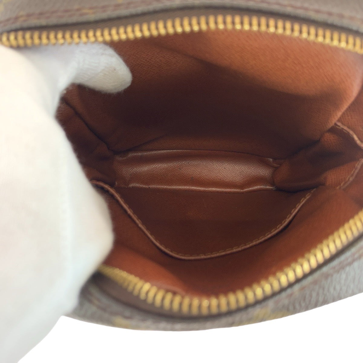 14767
LOUIS VUITTON ルイヴィトン モノグラム アマゾン ブラウン ゴールド金具 PVC / レザー M45236 ショルダーバッグ ポシェット  レディース