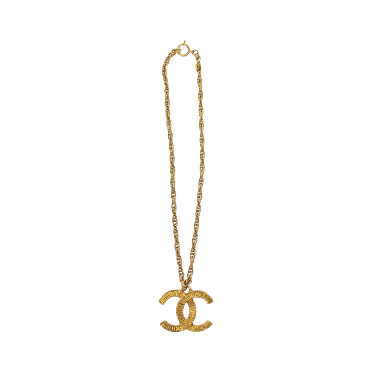 14784
CHANEL シャネル ヴィンテージ ココマーク ゴールド メタル ネックレス 93P刻印  レディース AB52