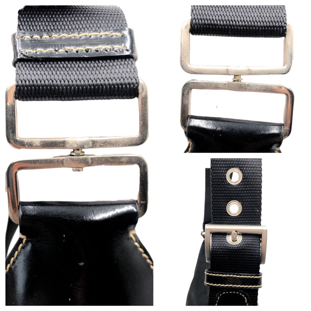 14770
PRADA プラダ テスート 三角ロゴ ブラック 黒 ナイロン ショルダーバッグ  レディース