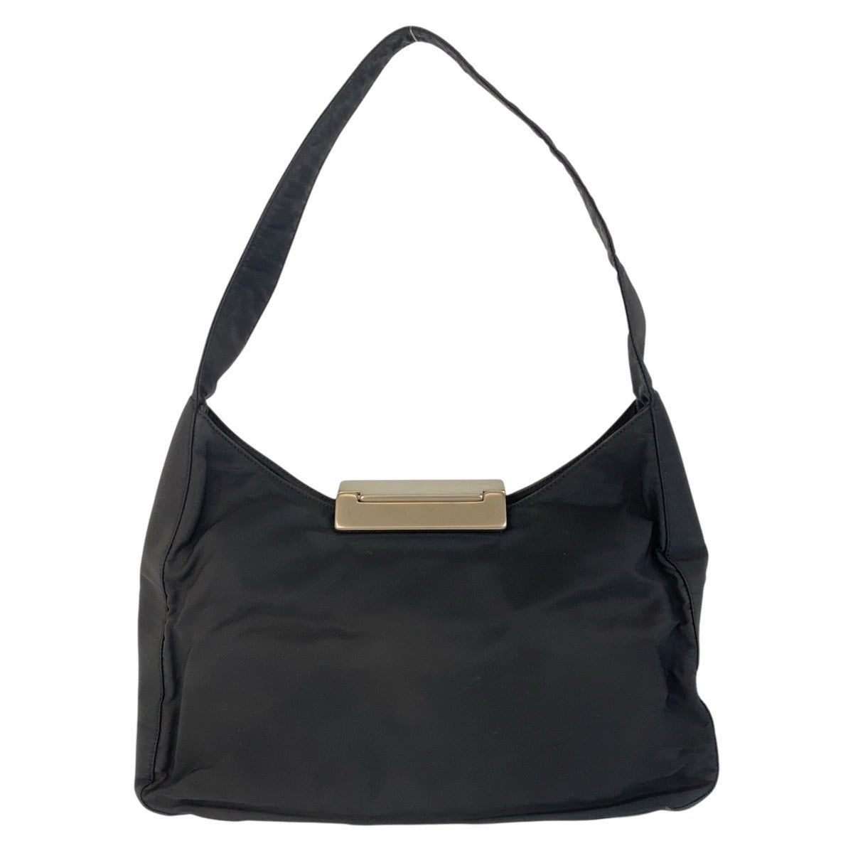 14771
PRADA プラダ テスート ブラック 黒 シルバー金具 ナイロン ショルダーバッグ  レディース