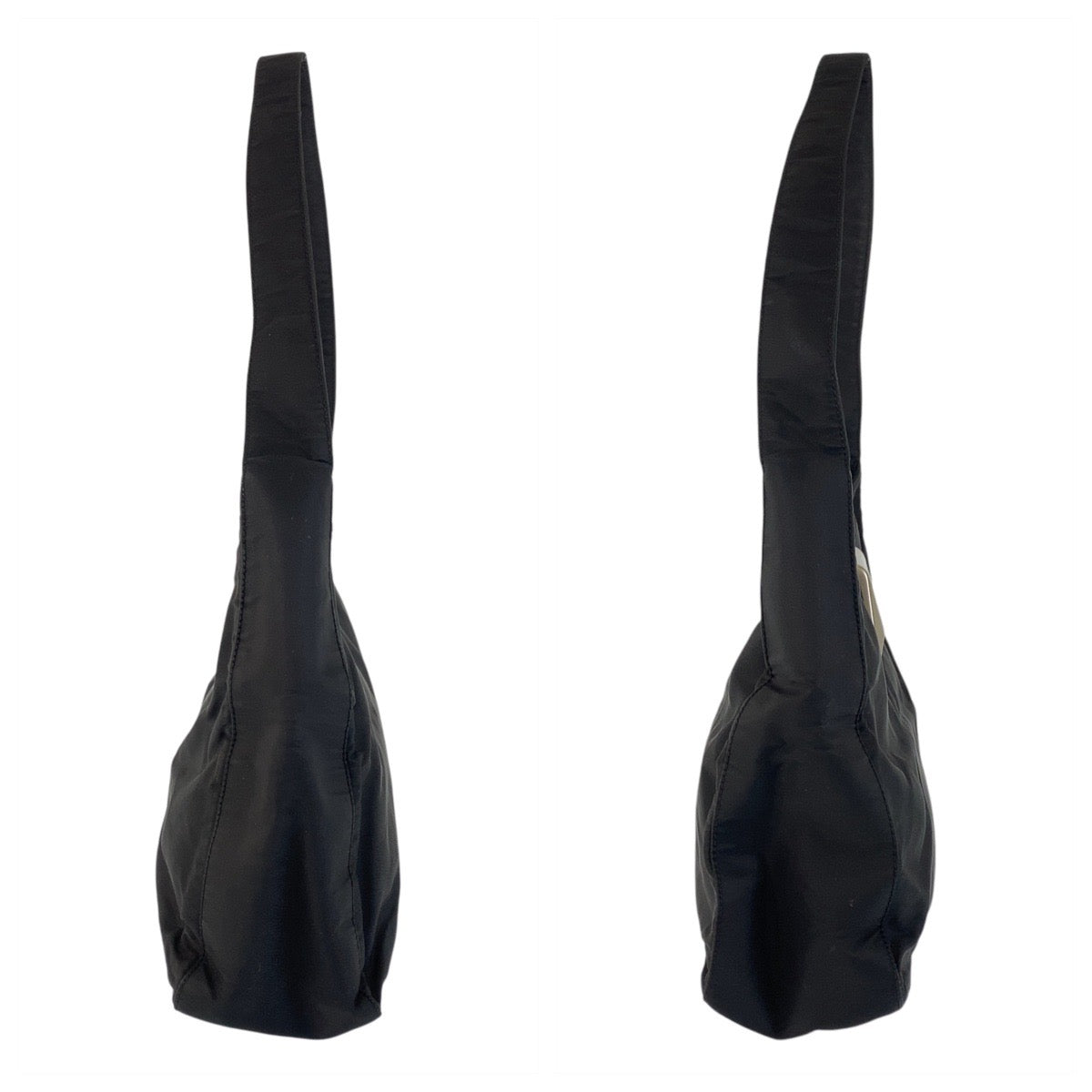 14771
PRADA プラダ テスート ブラック 黒 シルバー金具 ナイロン ショルダーバッグ  レディース
