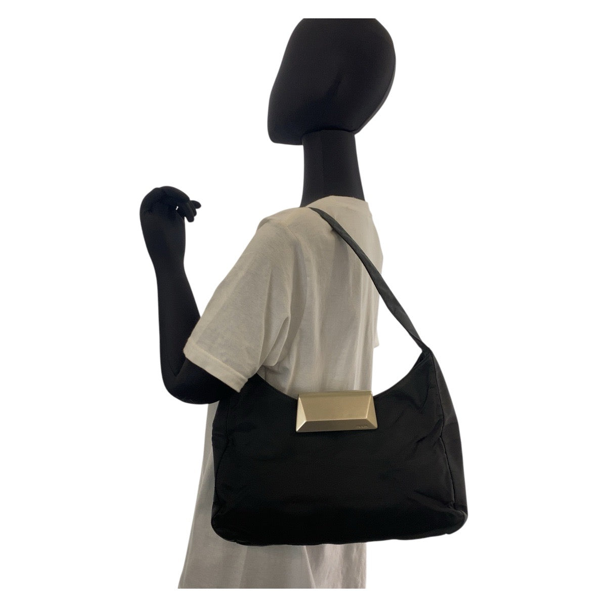 14771
PRADA プラダ テスート ブラック 黒 シルバー金具 ナイロン ショルダーバッグ  レディース