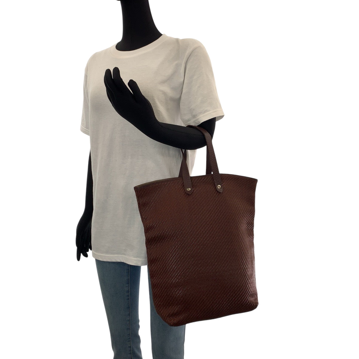 14773
HERMES エルメス アメダバ ディアゴGM ダークブラウン シルバー金具 レザー トートバッグ ショルダーバッグ  レディース