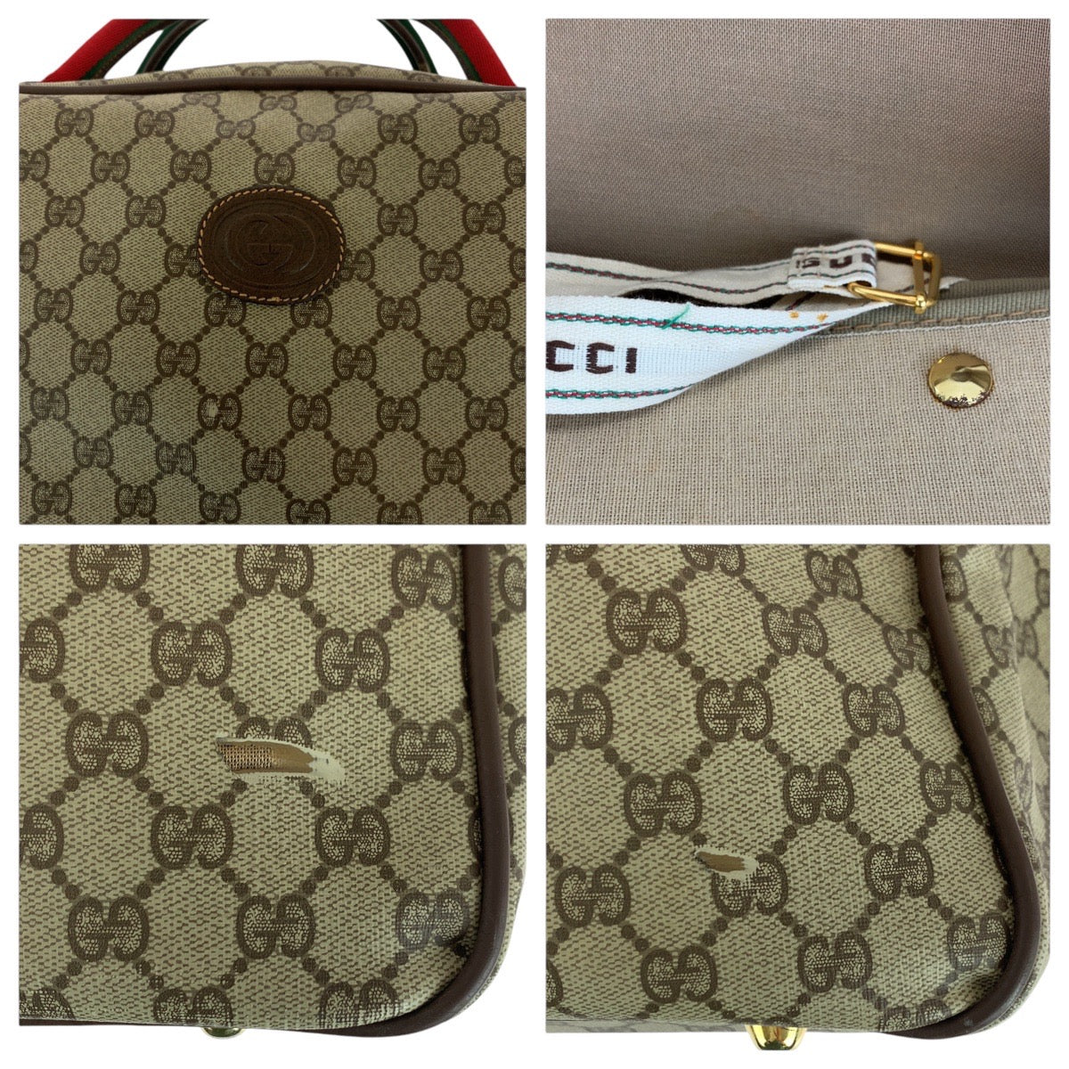 14775
GUCCI グッチ オールドグッチ シェリーライン インターロッキング ブラウン ゴールド金具 GGスプリームキャンバス / レザー 012 39 0063 ボストンバッグ ショルダーバッグ 2way  レディース